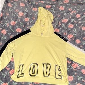 Inspired Hearts Crop Hoodie